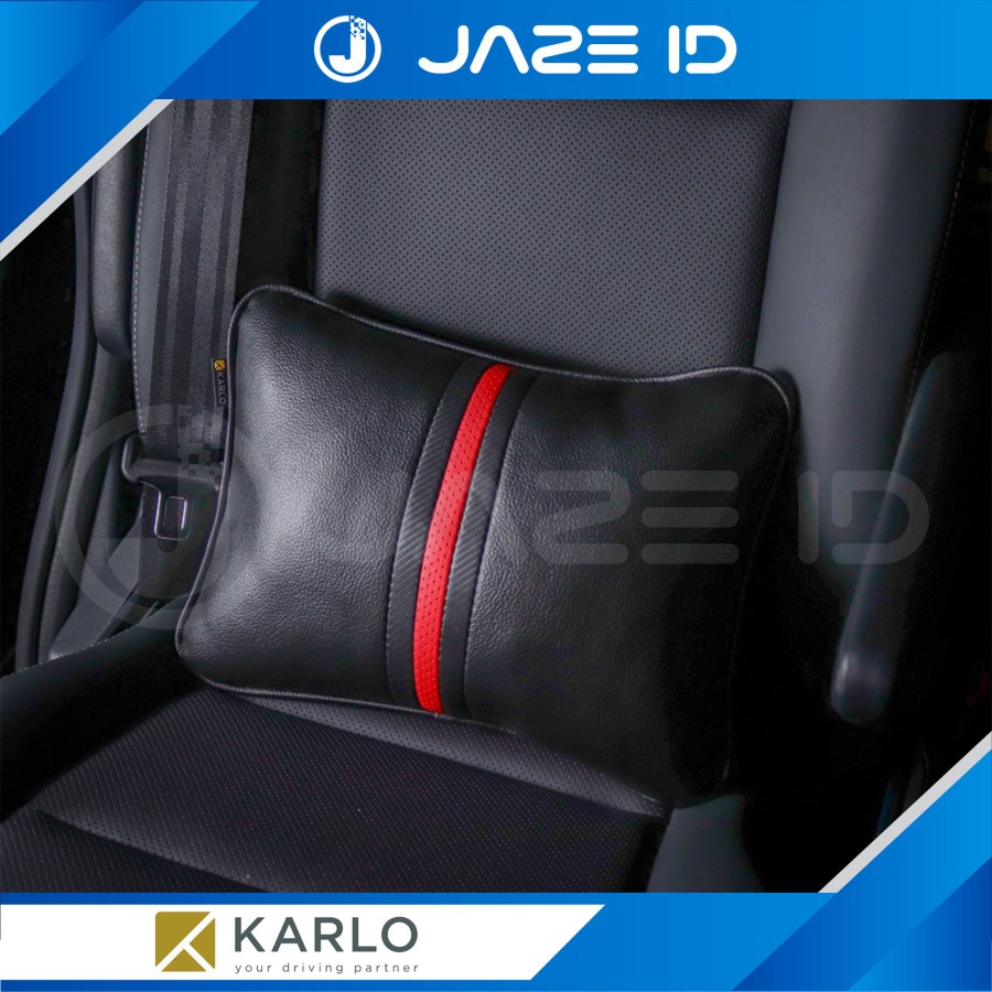 Karlo Bantal Pinggang Duduk Pemium Mobil Basic Dark Brown Coklat Tua