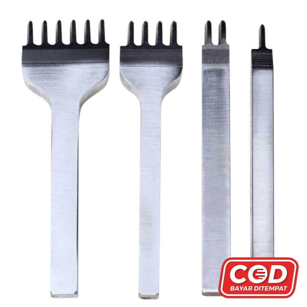 

Alat DIY Kulit Leathercraft Hole Punches Stitching Tool 1+2+4+6 Prong ( Olineshop )