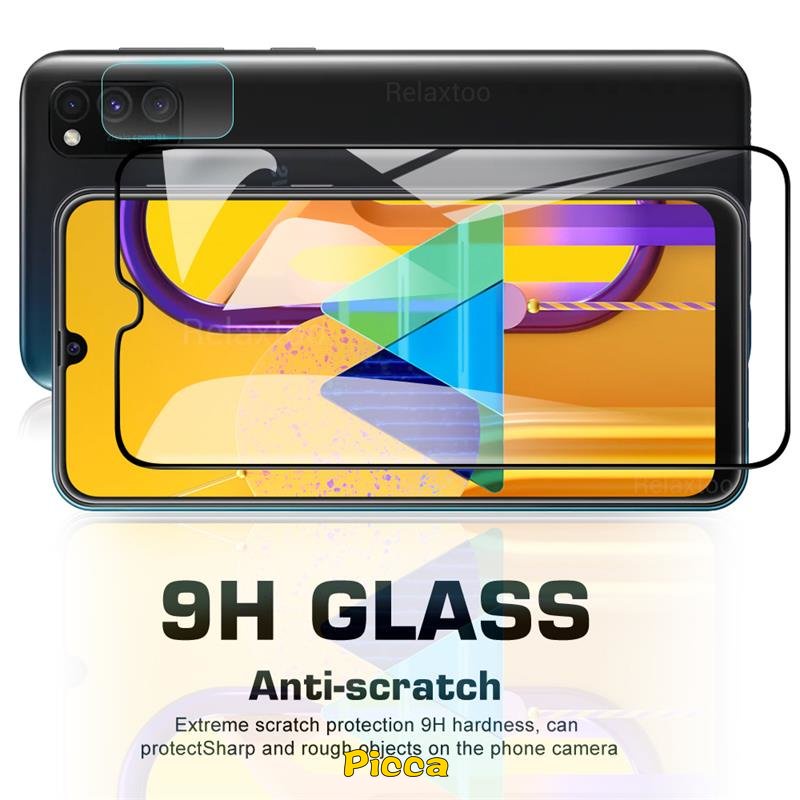 Pelindung Layar Tempered Glass 2 In 1 Untuk Samsung A13 A23 A12 A03 A22 A32 A02S A51 A52 A71 A72 A11 A50 A02 A01 A50S A21S A03s A33S A33S A10 A73 A53 A5S A33