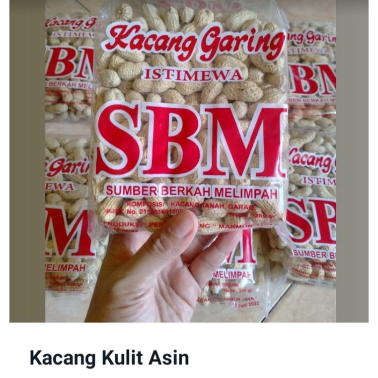 kacang kulit asin 250gr