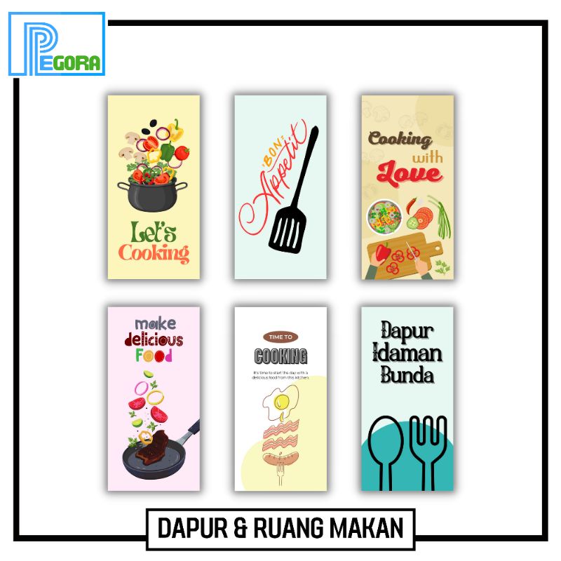 HIASAN DINDING DAPUR DAN RUANG MAKAN
