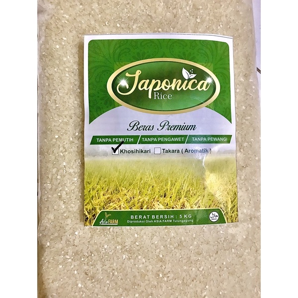 

Beras Jepang Japonica khosihikari / Beras sushi 5kg
