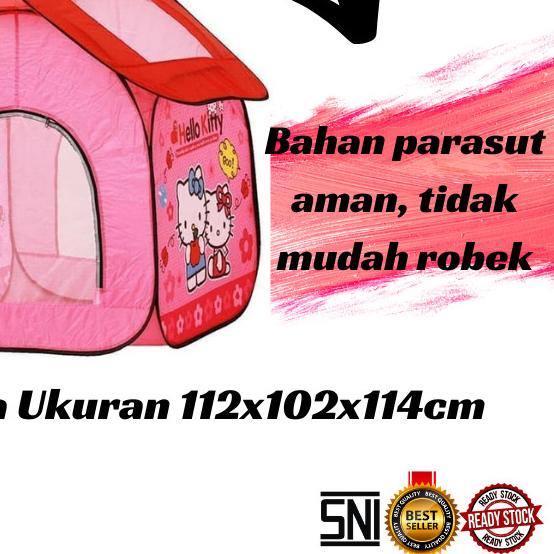 MAINAN ANAK - TENDA ANAK RUMAH HELLO KITTY BESAR