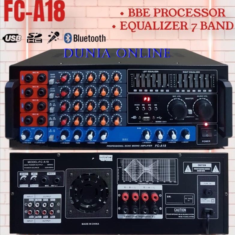 AMPLIFIER FIRSTCLASS FC A18 FIRST CLASS FCA18 BLUETOOTH