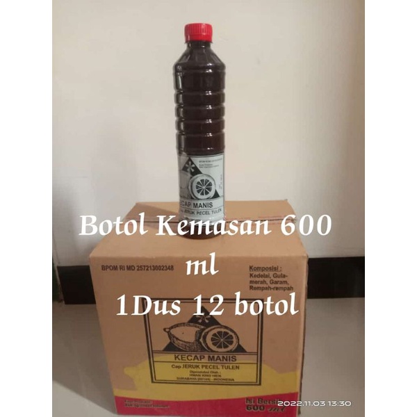 

Kecap Manis Cap Jeruk Pecel Tulen 600ML Botol Plastik