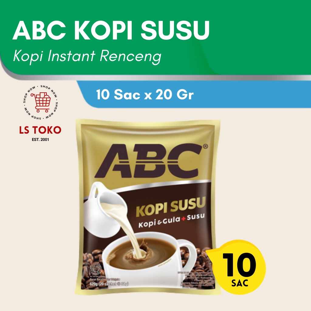 

KOPI ABC SUSU RENCENGAN (10 sac x 25gr)