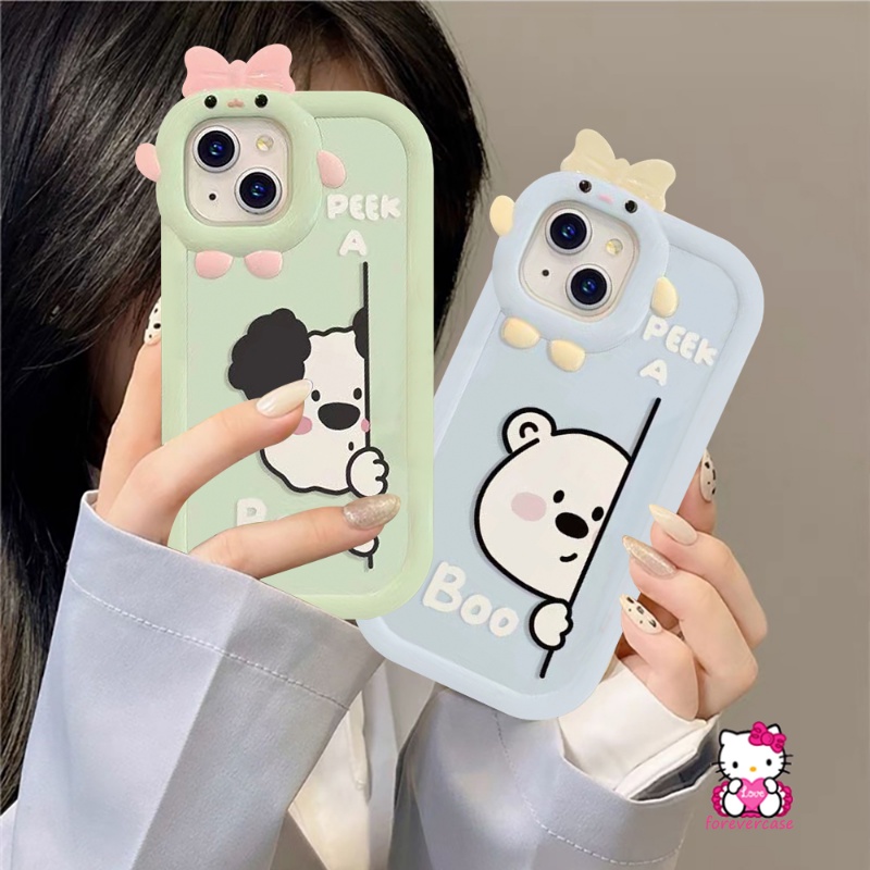 Soft Case Desain Anjing Peek a Boo 3D Untuk Samsung A04 A03 A04E A13 A52 A50s A12 A04s A32 A53 A03s A23 A50 A22 A71 A30s A11 A52 A33S A21s A11 A23S A53S