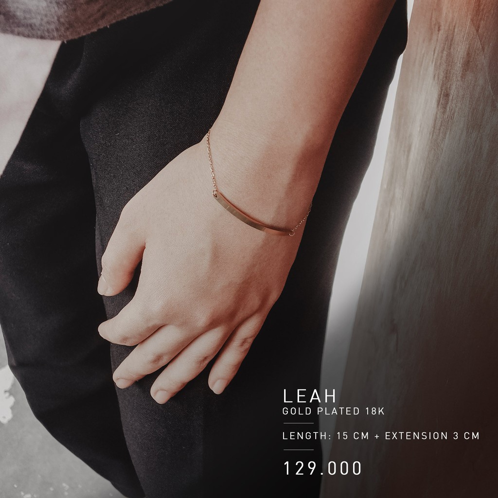 PREMIUM LEAH BRACELET (STAINLESS STEEL + 18K GOLD PLATED) - ANTI KARAT