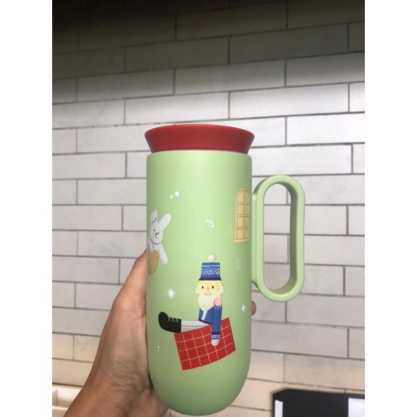 Jual Starbucks Tumbler Nuts Cracker And Friends With Handle Shopee Indonesia