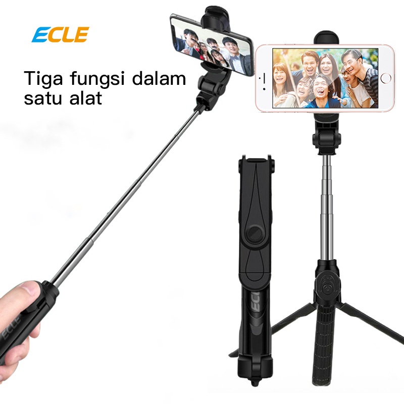 (Buy 1 Get 1) ECLE ETS1009 Selfie Stick Tongsis Tripod Coretech Vector Tongsis HP Tripod  3 In1 Image 2