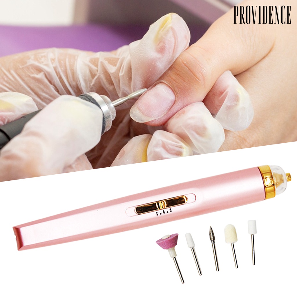Providence Mesin Kikir Kuku Elektrik 5 in 1 Kecepatan Tinggi USB Rechargeable Hemat Tenaga