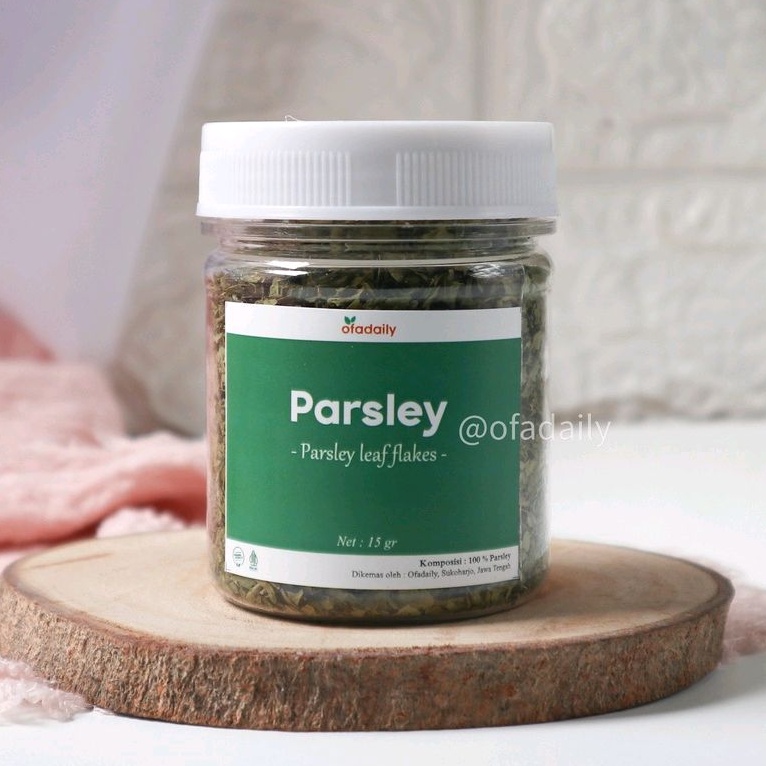 

Daun Parsley Peterseli Kering Rempah Jsr leaf leaves - Bumbu Dapur 15 gr - Ofadaily