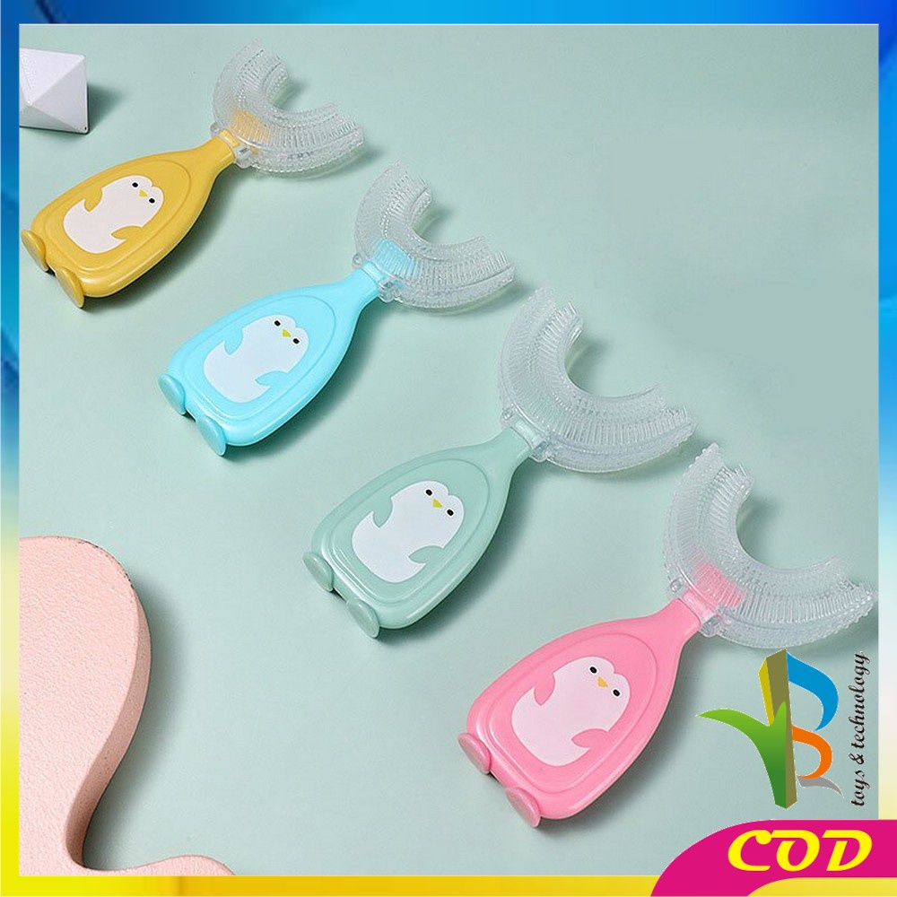 RB-C349 Sikat Gigi U Anak Karakter ( KOTAK ) / U Shaped Toothbrush Children / Sikat Gigi Bayi Silikon Bentuk U / Sikat Gigi Anak Silikon