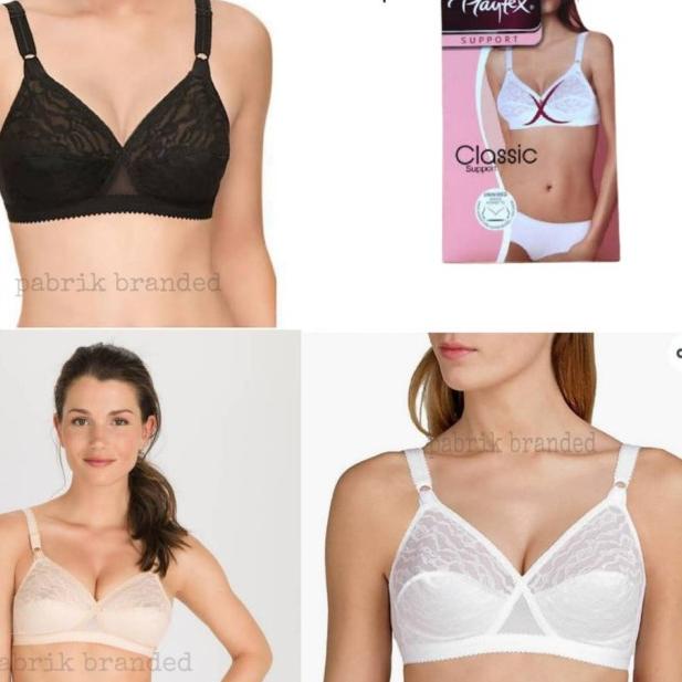 pabrik branded playtex senza ferretto wireless bra beha daleman murah - White 36C