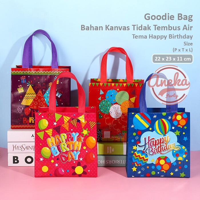 

Tas Souvenir Ulang Tahun Happy Birthday / Goodie Bag Tas Ulang Tahun / tas ultah karakter