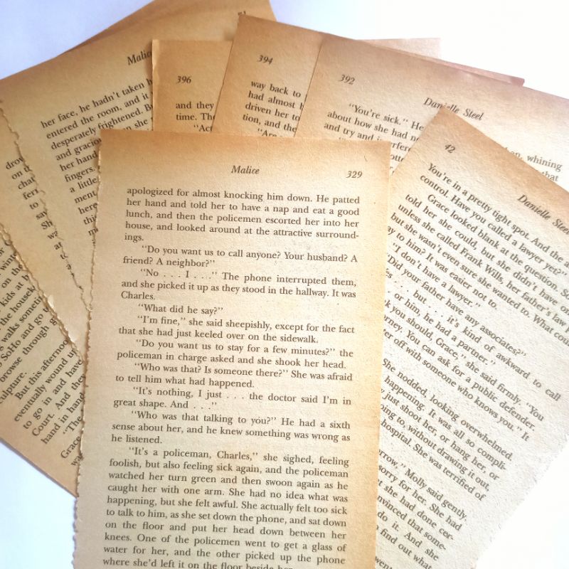 

Kertas Novel Jadul Vintage Bahasa Inggris