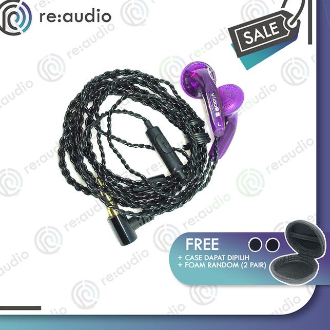 Vido Recable Black Chopper With Case - Ungu, With Mic
