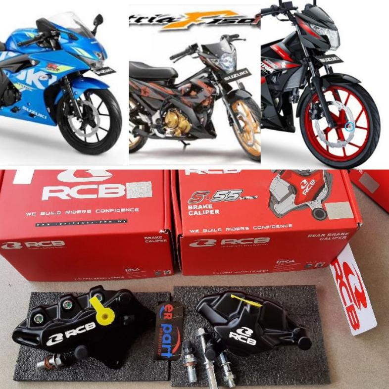 PRODUK- KALIPER DEPAN BELAKANG RCB  SATRIA FU GSX 150 SATRIA FU FI INJEKSI RACING BOY .