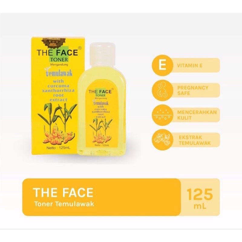 TONER TEMULAWAK THE FACE BPOM - THE FACE TONER TEMULAWAK BPOM