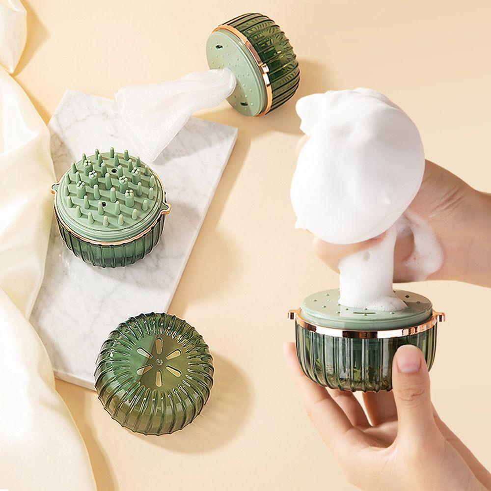 Solighter Shampoo Brush Portable Showers Alat Cuci Muka Hair Grabber