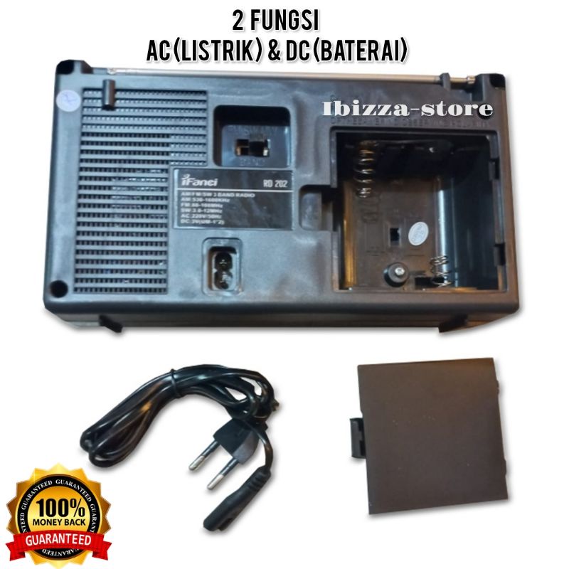 Radio Internasional International F-4250 Portable AC DC ( Listrik atau Baterai ) Mode AM FM SW IBZ