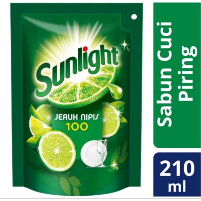 SUNLIGHT dan Mama Lemon SABUN CUCI PIRING 210ML