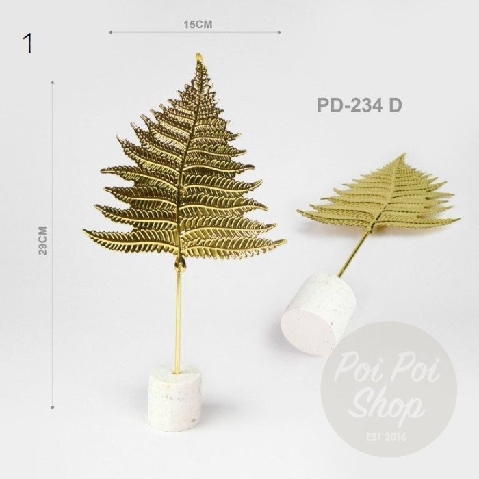

Pajangan Hiasan Daun Emas Nordic Ornamen Dekorasi Rumah High Quality - #1