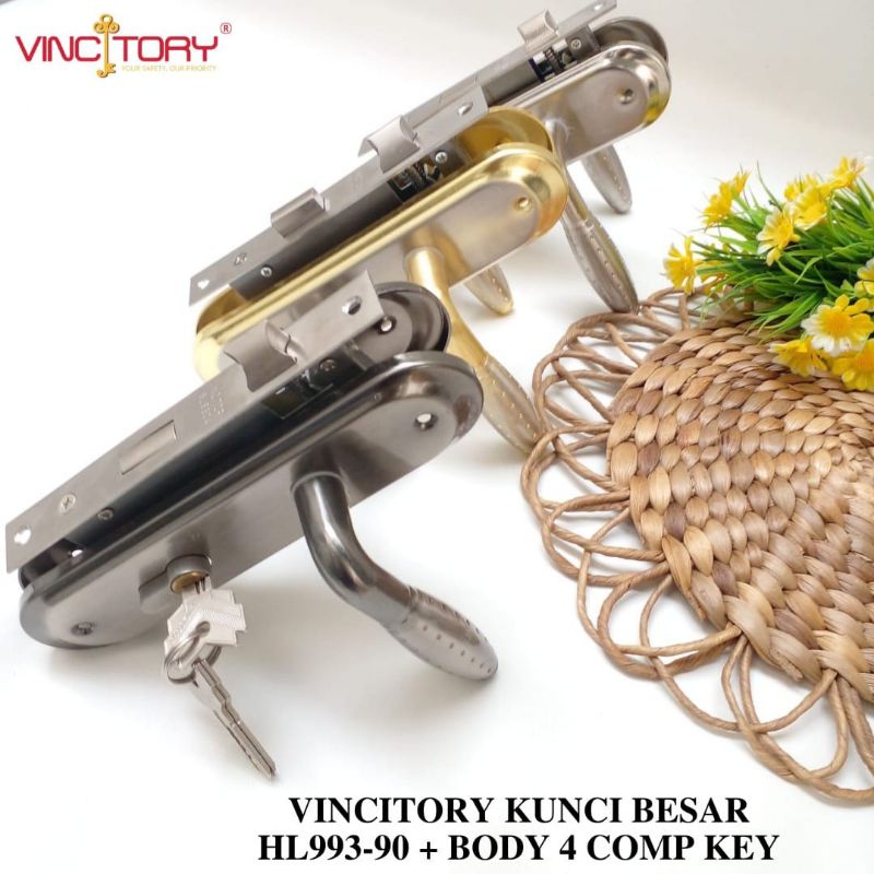 Handle / gagang / kunci pintu besar set vincitory HL993-90