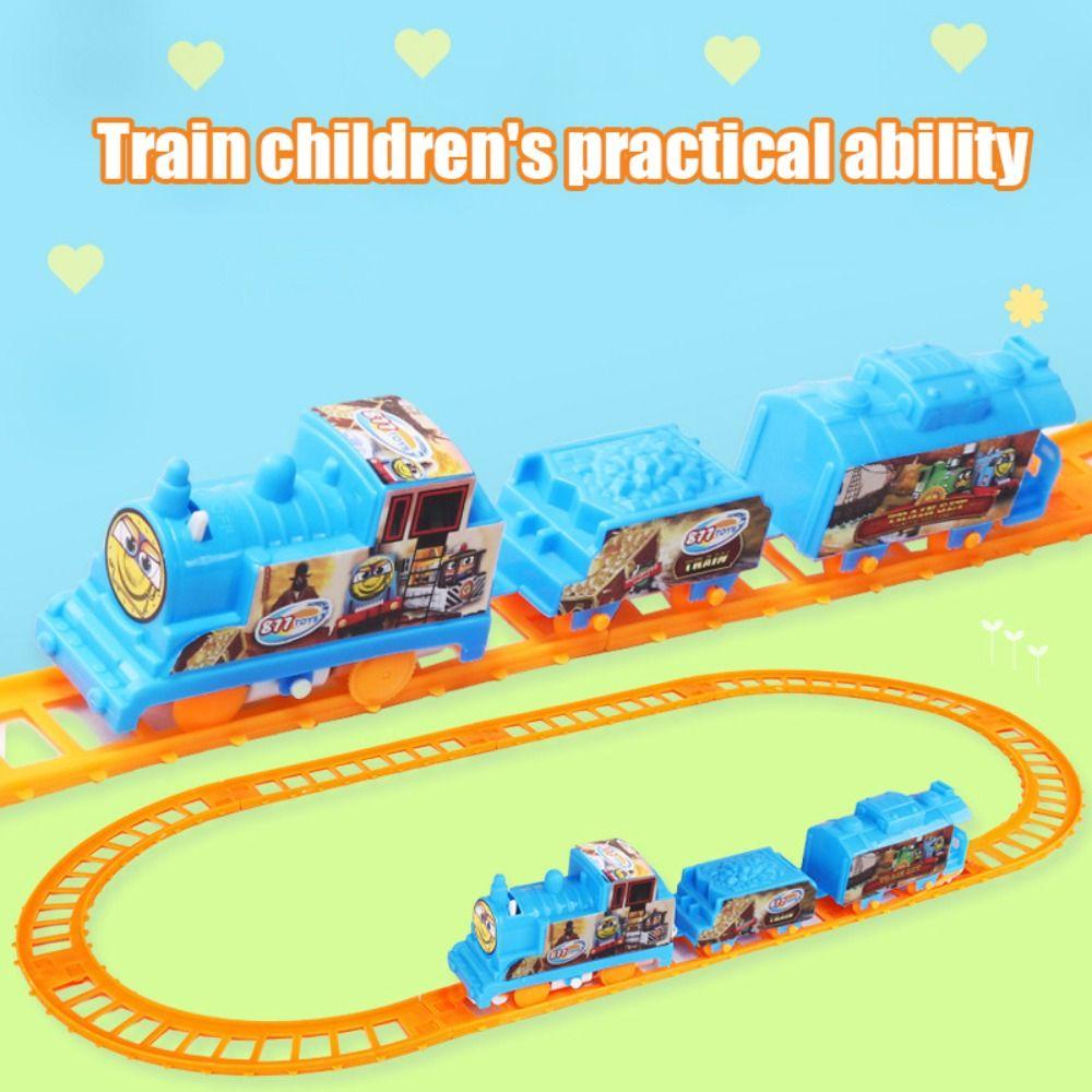 Needway  Kereta Listrik Set 1Set Kualitas Tinggi Mainan Puzzle Blok Bangunan Multi-Track Anak Belajar Edukasi Kereta Api Kereta Api Track Mainan