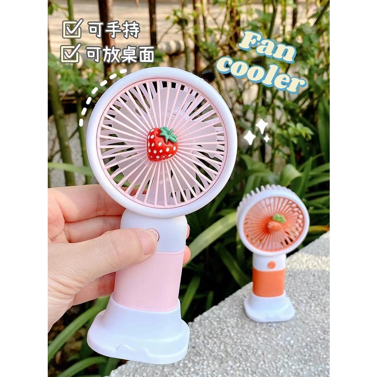 Kipas angin genggam mini portable ( mini fan ) motif fruit / buah