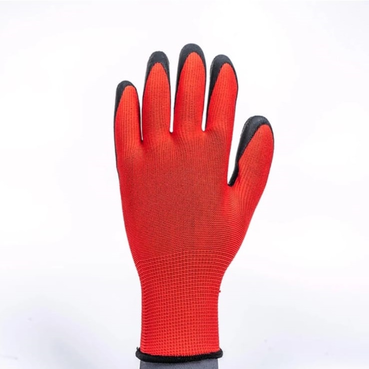 Sarung Tangan Safety Latex Coated Palm Knuckless Gloves