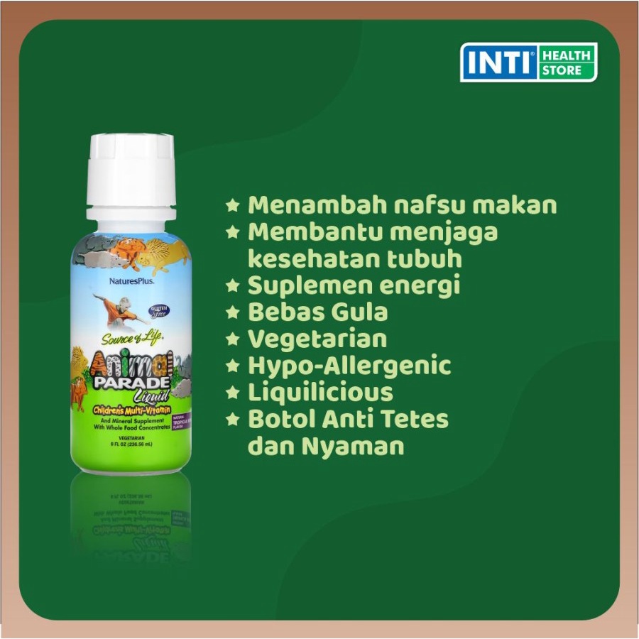 Nature's Plus Source of Life Animal Parade Liquid 8oz /236ml