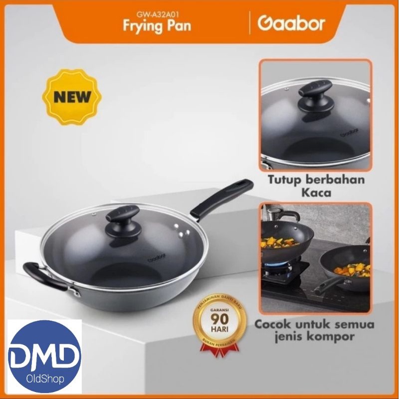 Gaabor Panci Penggorengan Anti Lengker Teflon 32cm Non Stick GW-A32A01