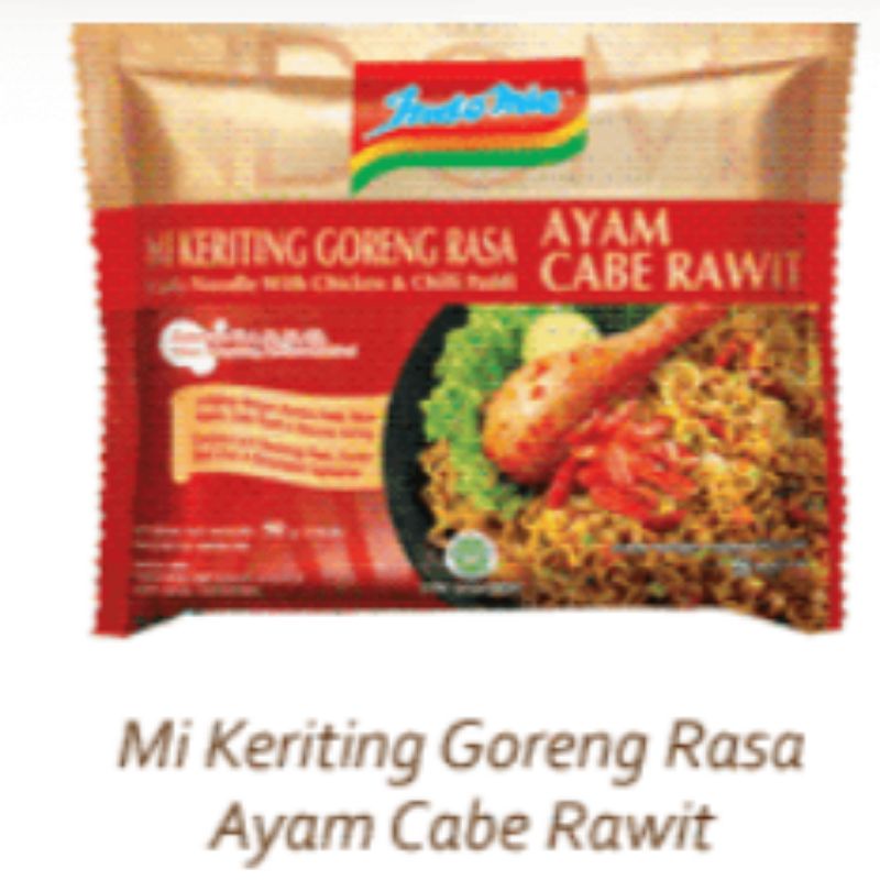 

INDOMIE MIE KRITING varian Ayam Cabe Rawit