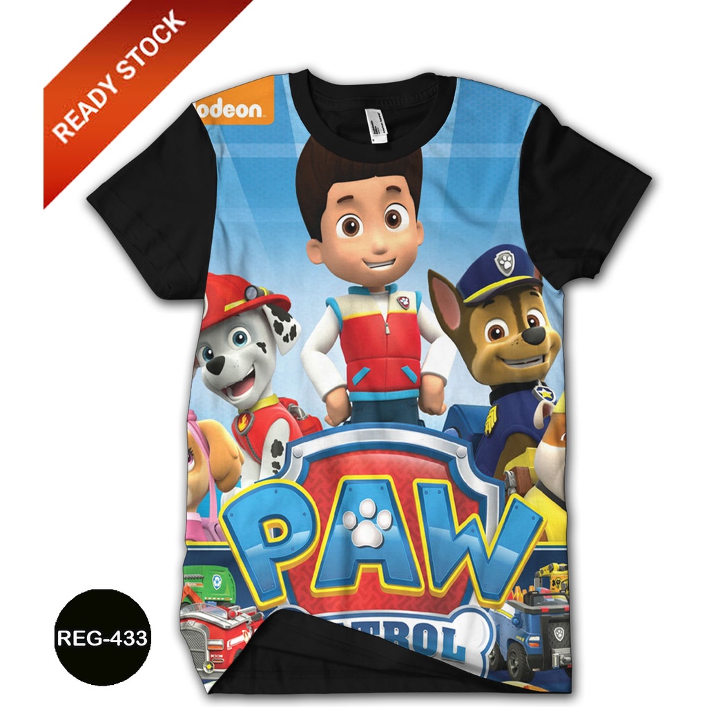 Baju Paw Patrol Mighty Pups Baju Anak dan Dewasa Paw Patrol Series Trendy #REG-433