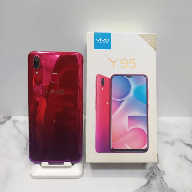 Vivo y95 4/64 Handphone Fullset Batangan Ex Garansi Resmi