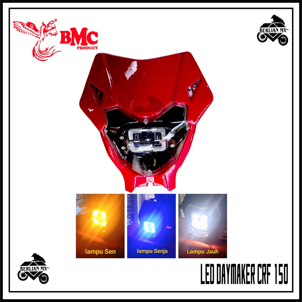 Headlamp reflektor LED DAYMAKER Lampu depan trail CRF 150