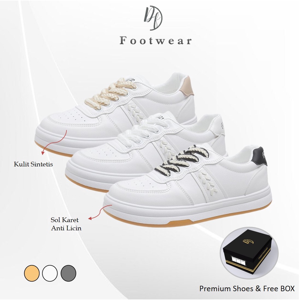 [DF FOOTWEAR] Sepatu Wanita Sneakers Wanita Import Premium Quality DF 616