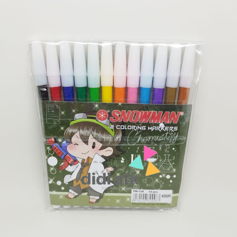 

Spidol Warna Snowman PW-12A 12 Colors