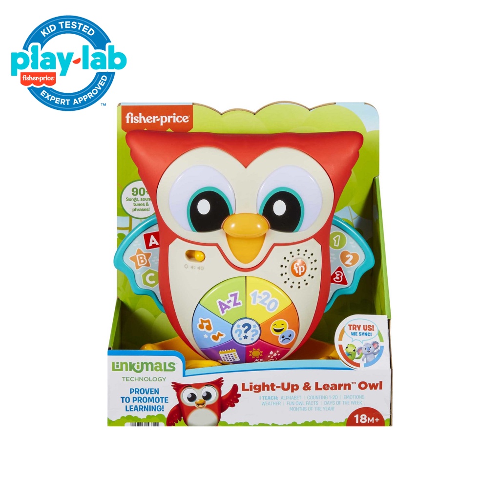 Fisher Price Linkimals Interactive Light-up Owl - Mainan Edukasi Anak Balita