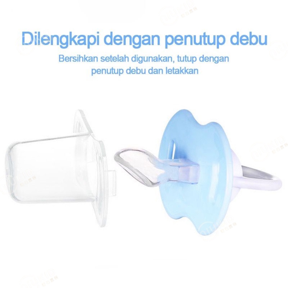 NIUKID DOT ANTI JATUH TALI DOT BABY DOT DENGAN KOTAK SILIKON EMPENG RANTAI PACIFIER BAYI + BOX