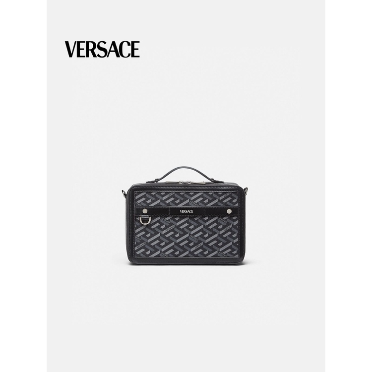 VERSACE LA GRECA SIGNATURE men's messenger bag shoulder handbag