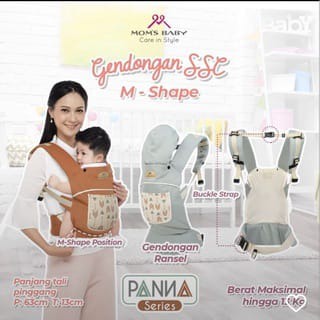 Moms Baby Gendongan SSC M Shape Panna Series - MBG2033