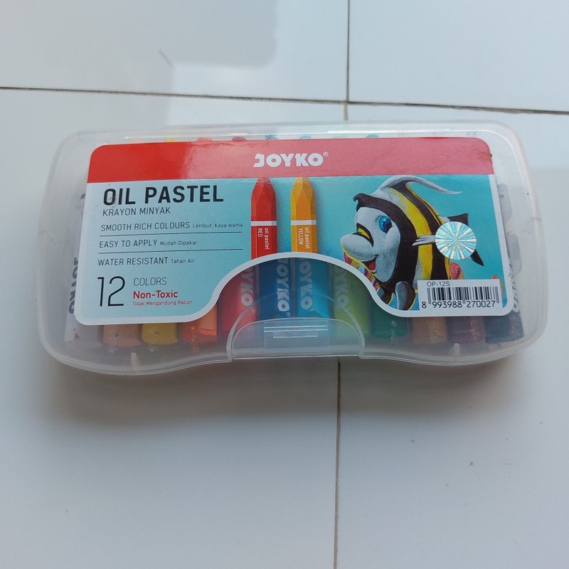 

Crayon Joyko 12 Warna Oil Pastels 12 Colors OP 12S Non Toxic - 1 Set