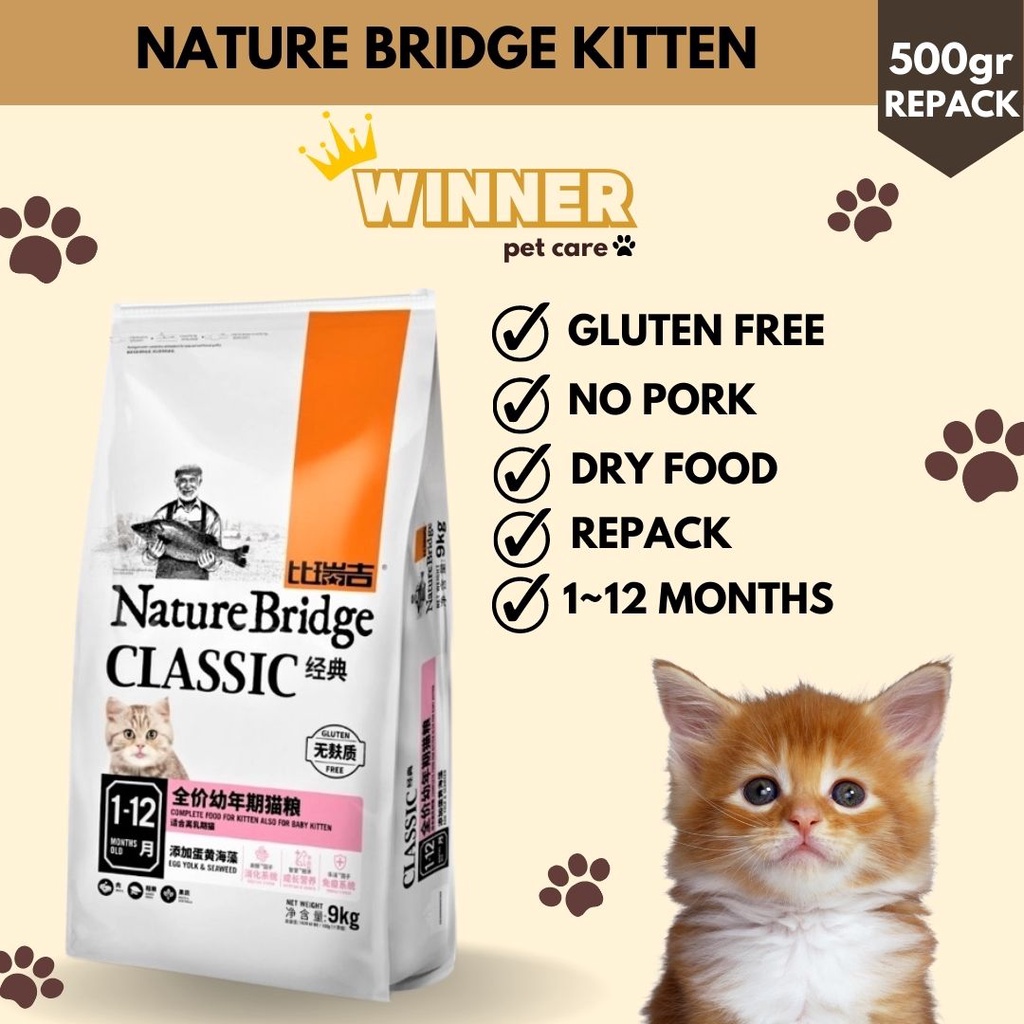 Nature Bridge Kitten Food Repack 500gr