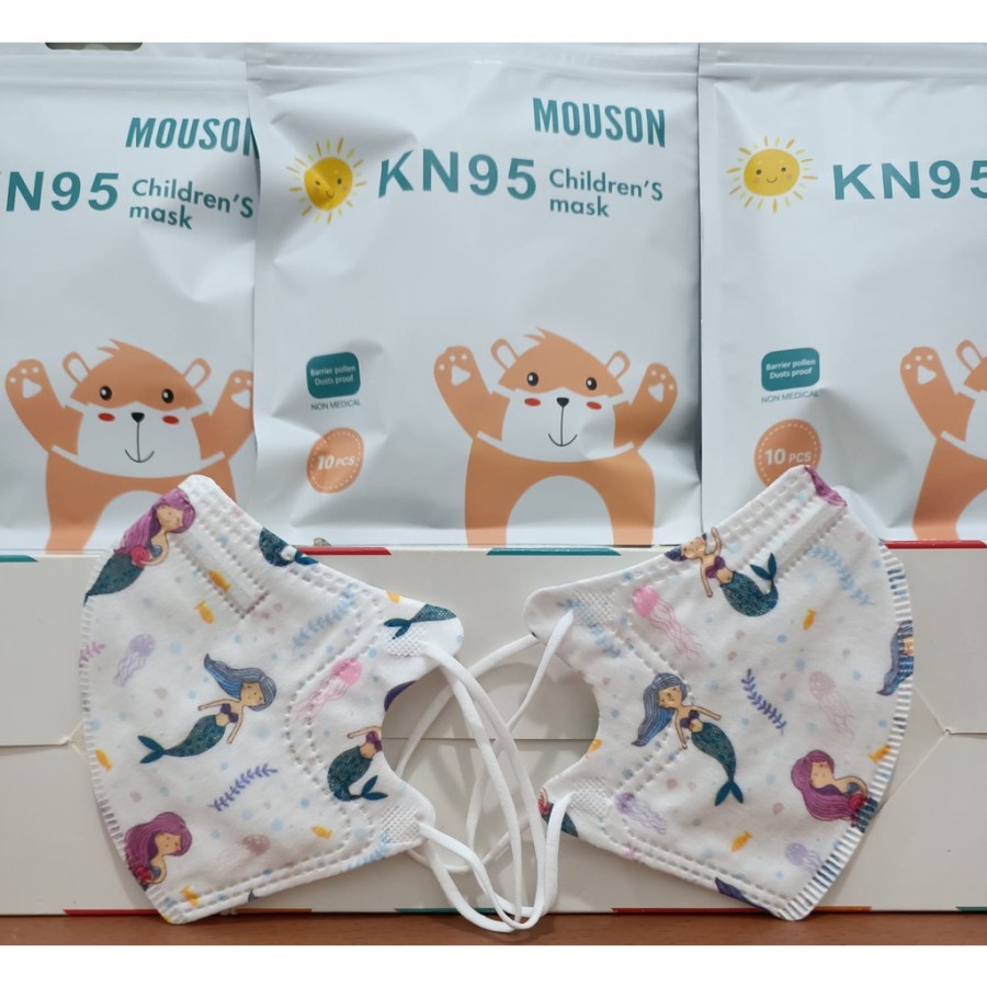 MOUSON KN95 Kids Masker Anak Motif 5 PLY isi 10 Pcs