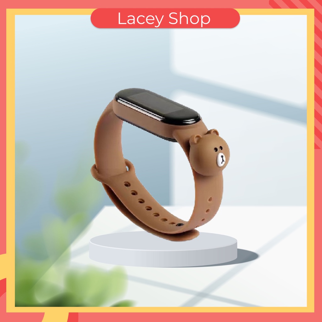Tali Strap Xiaomi Mi Band 3/4/5/6 Boneka Kartun Besar 3D LUCU