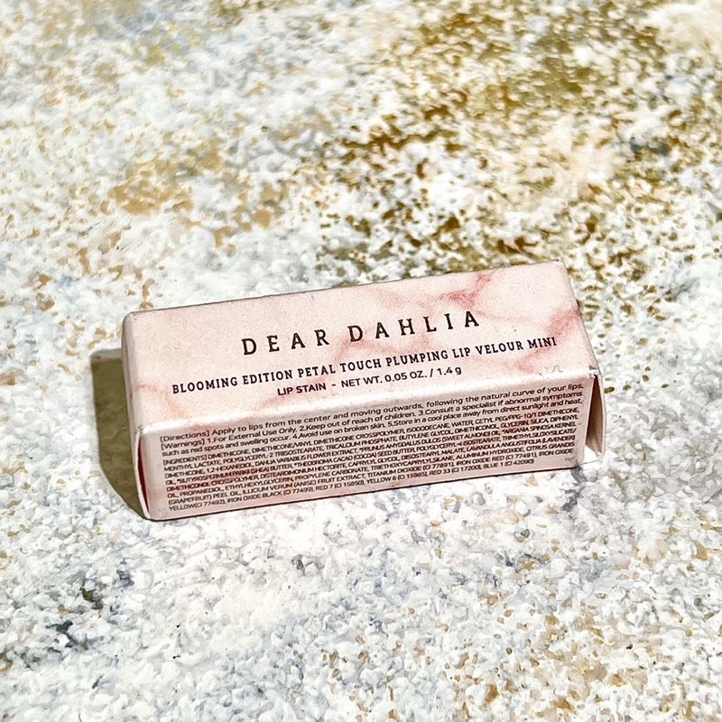 Dear Dahlia Blooming Edition Petal Touch Plumping Lip Velour Lip Stain Mini 1.4g Travel Lipstick