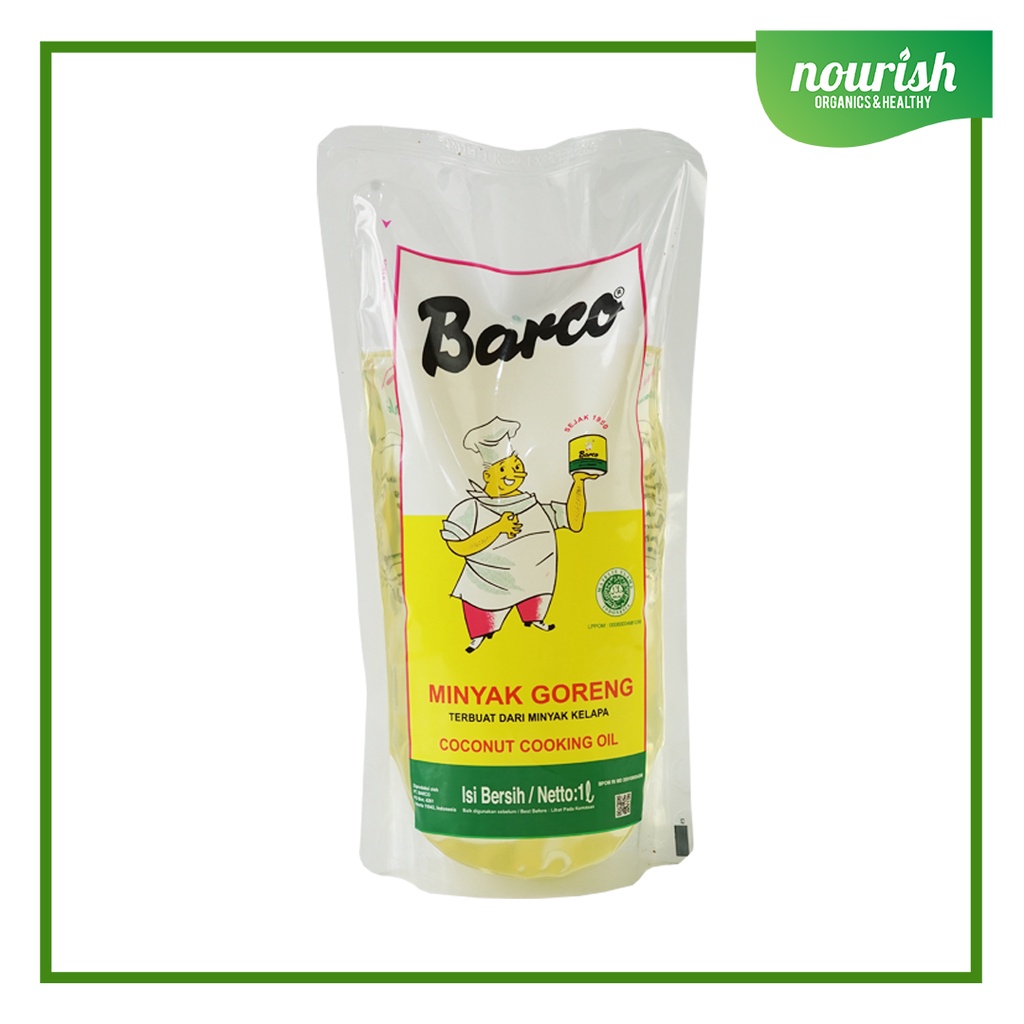 BARCO Minyak Goreng Kelapa / Coconut Cooking Oil - 1L POUCH