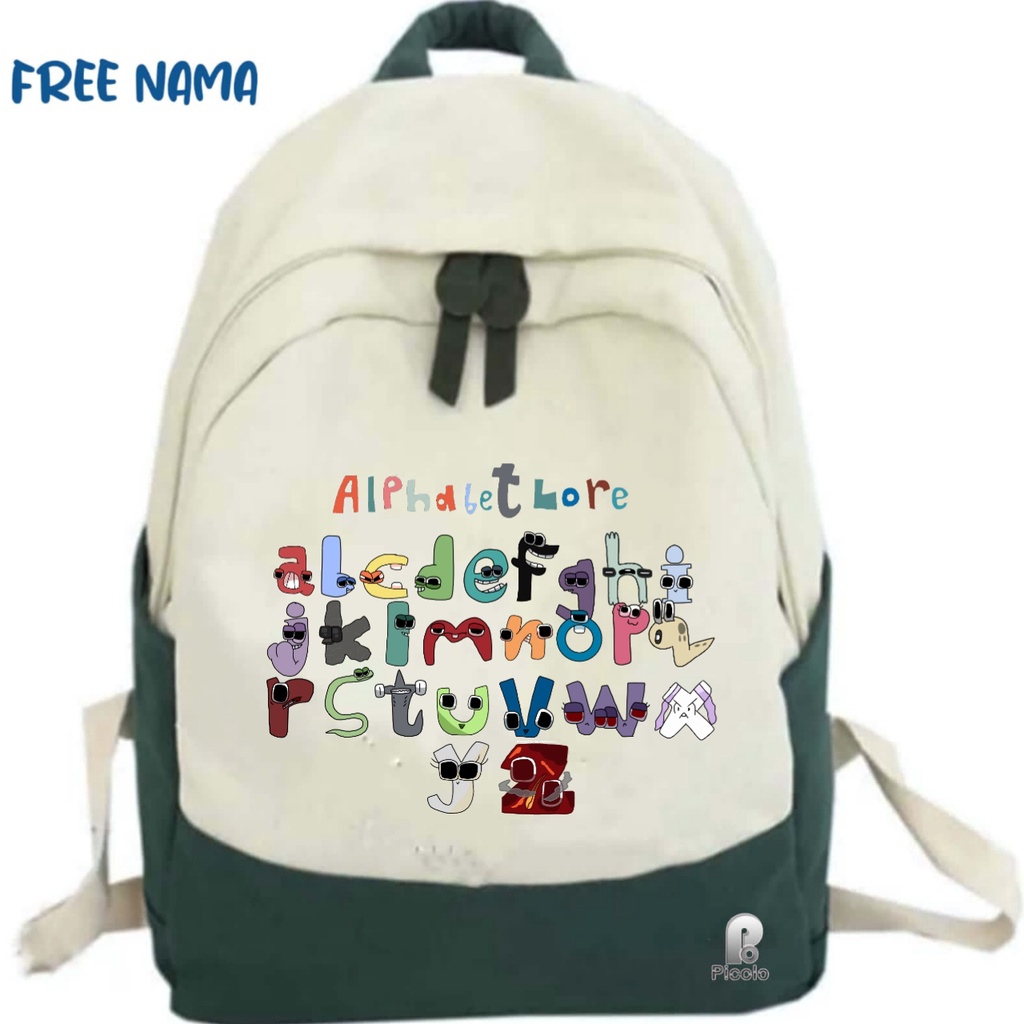 TAS RANSEL ANAK BACKPACK ANAK SEKOLAH ALPHABET LORE UNISEX